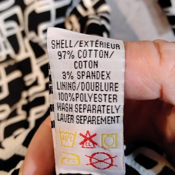 Cleo Petites Black & White Geometric Design Blazer  NWOT in Size Small - Picture 9 of 11